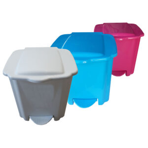 BALDE WC COM PEDAL - Branco/Cores- 5 lts
