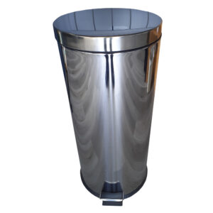 PAPELEIRA COM PEDAL - INOX - 30 Lts.